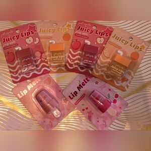 Juicy Lips + Lip Melt Scented Lip Gloss & Balm Set - Pack Of 6